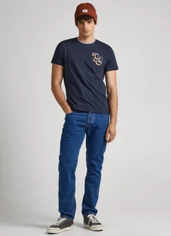 Men Pepe Jeans 1973 Logo Print T-Shirt