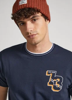 Men Pepe Jeans 1973 Logo Print T-Shirt