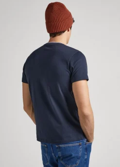 Men Pepe Jeans 1973 Logo Print T-Shirt