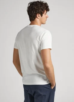 Men Pepe Jeans 1973 Logo Print T-Shirt