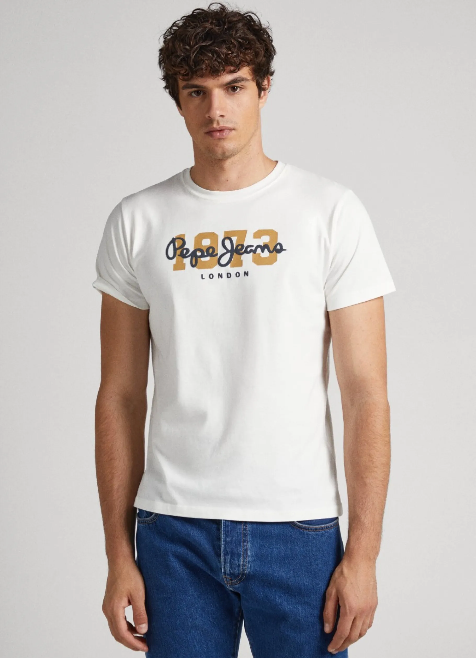 Men Pepe Jeans 1973 Logo T-Shirt