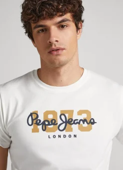 Men Pepe Jeans 1973 Logo T-Shirt