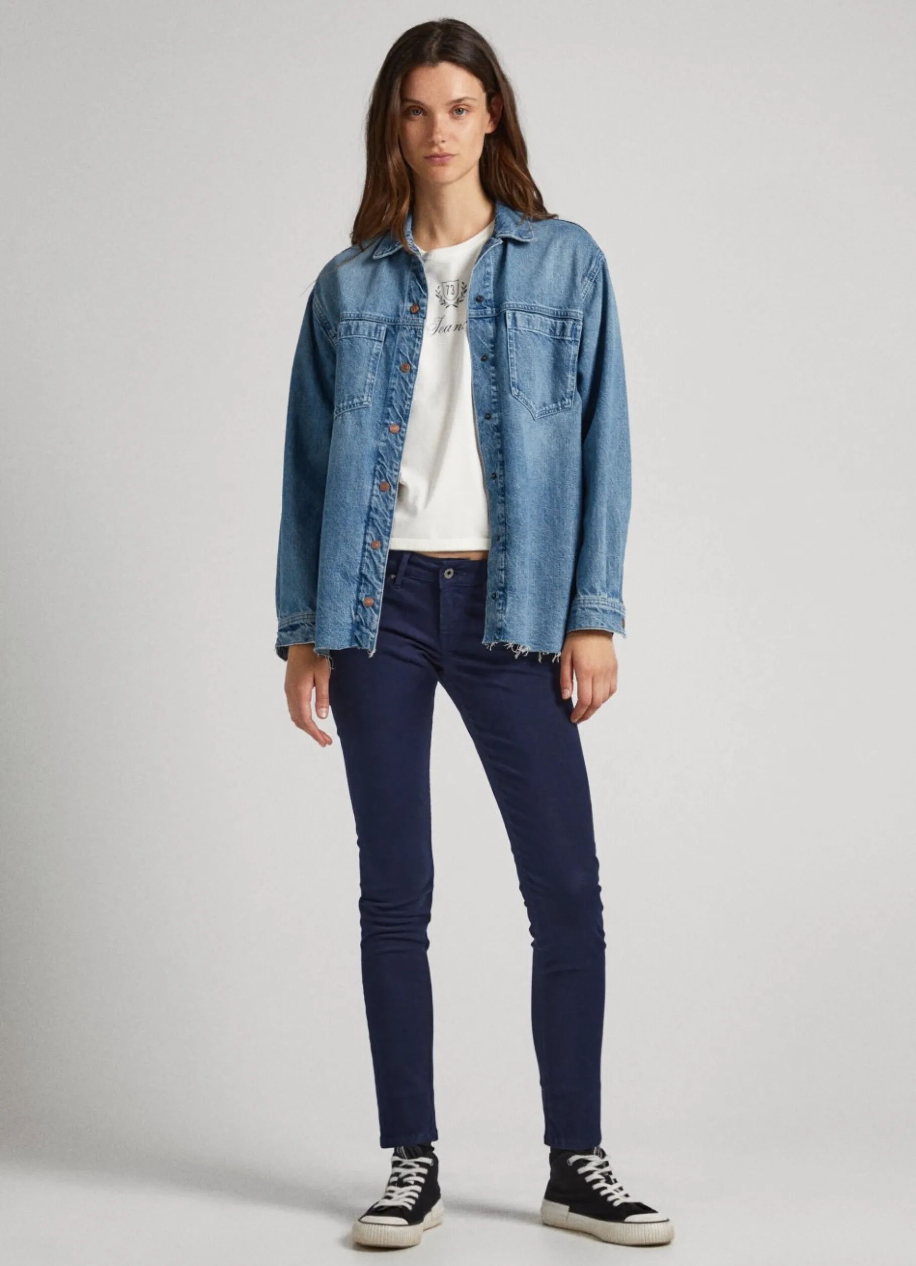 Women Pepe Jeans 5 Pocket Skinny Fit Trousers