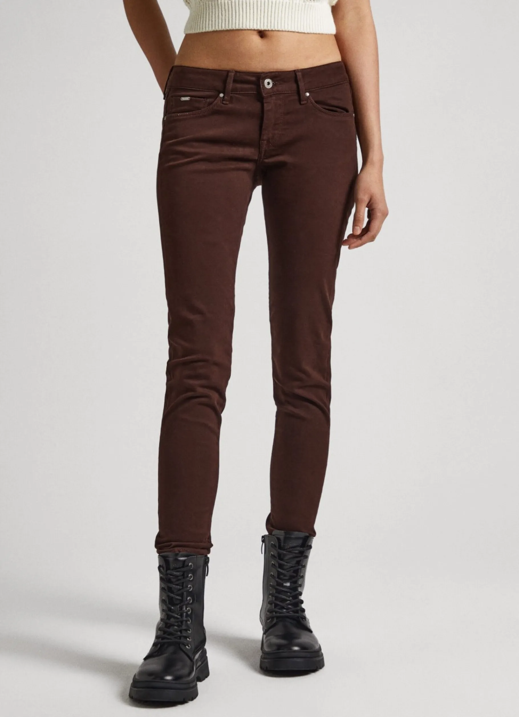 Women Pepe Jeans 5 Pocket Skinny Fit Trousers