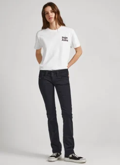 Women Pepe Jeans 5 Pocket Straight Fit Trousers