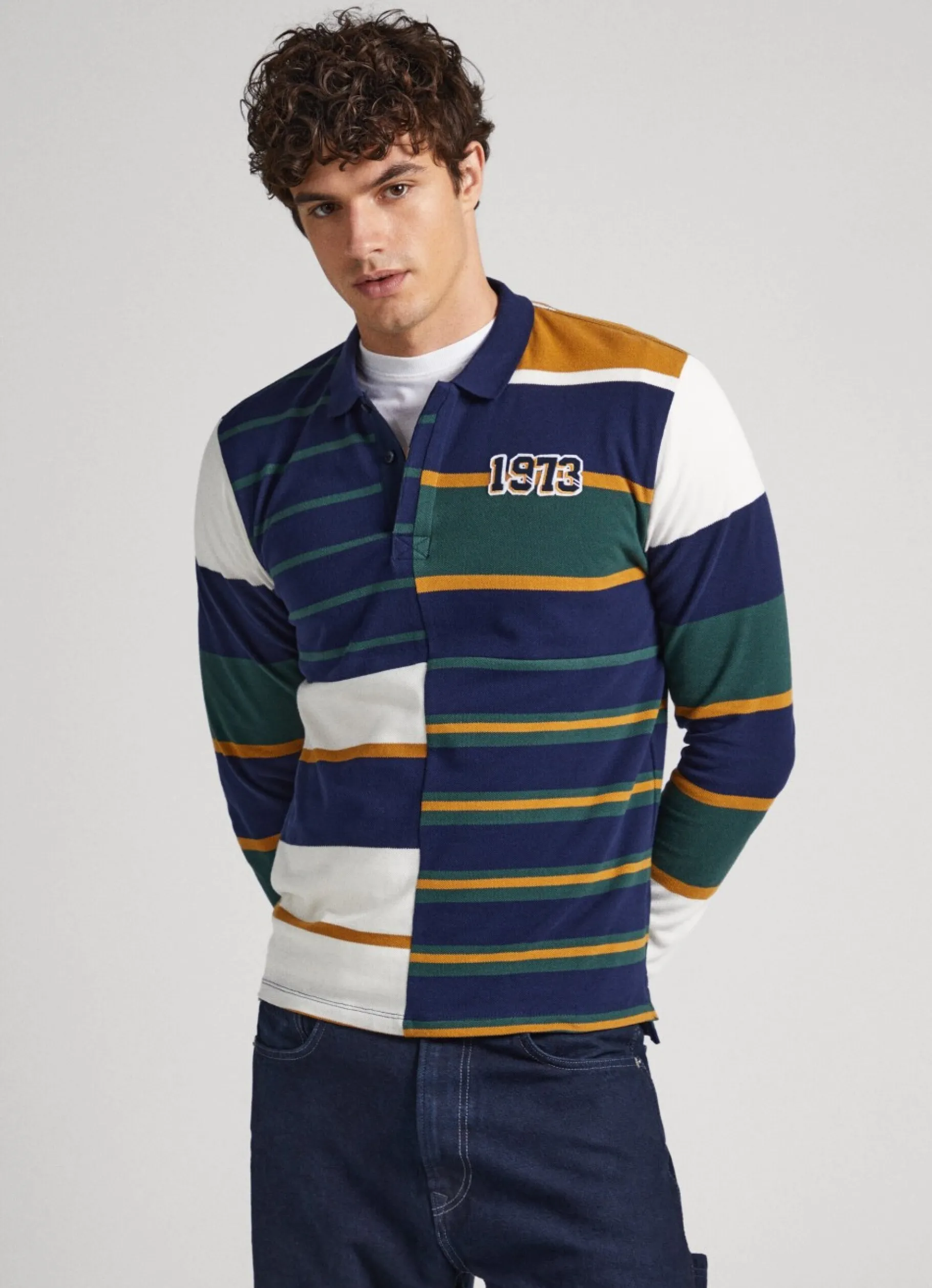 Men Pepe Jeans 1973 Rugby Polo Shirt