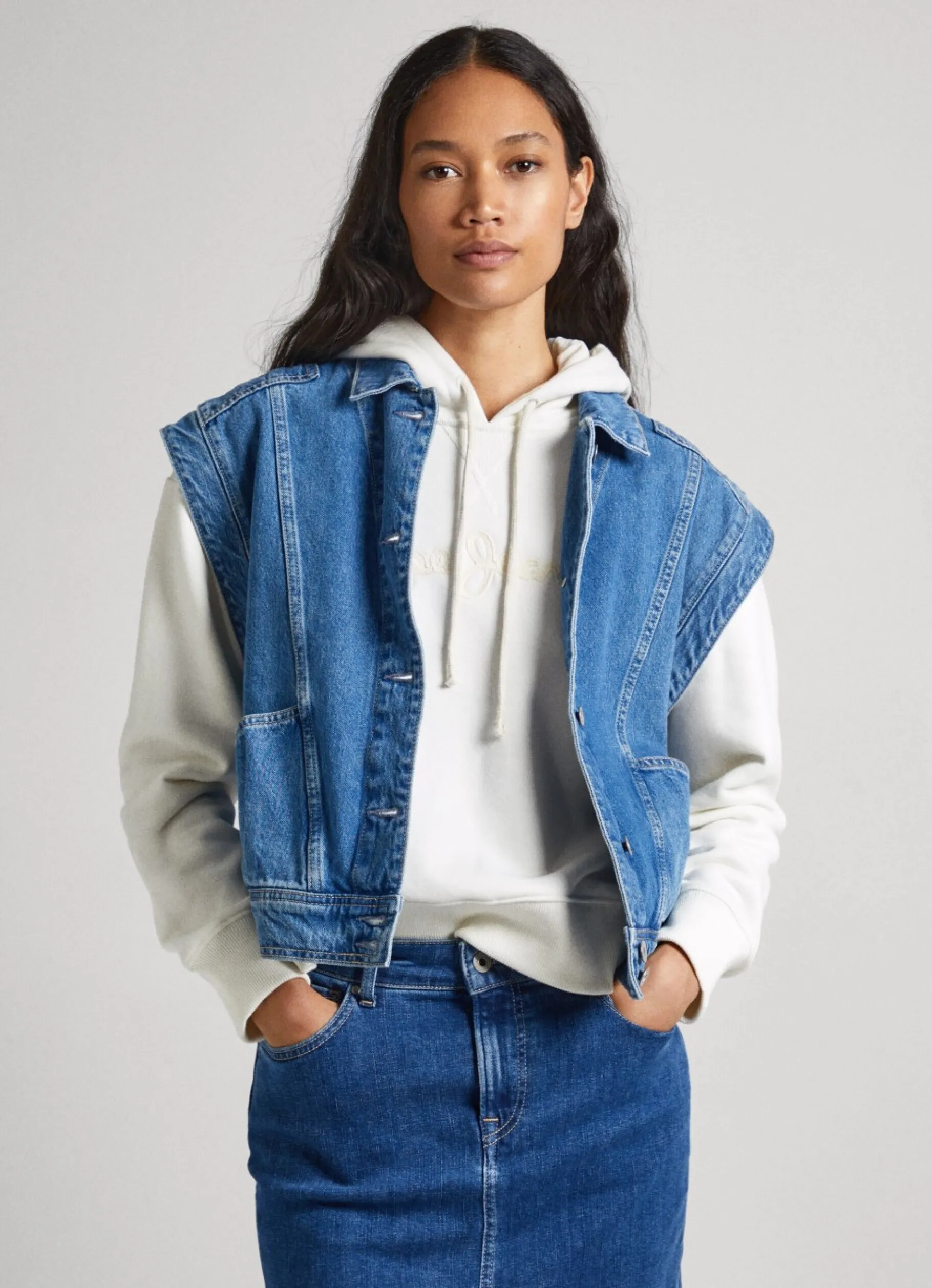 Women Pepe Jeans Adjustable Hoodie