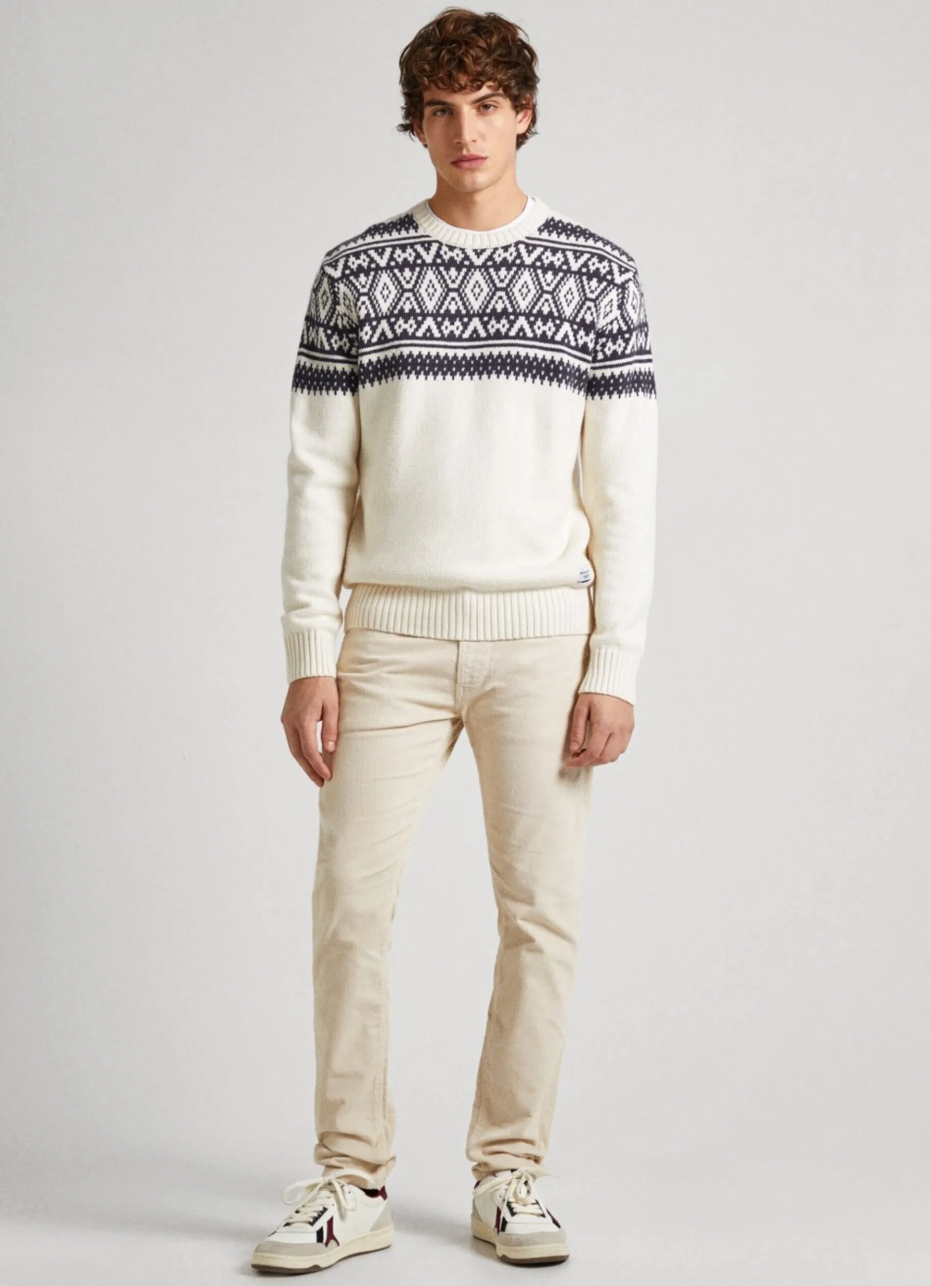 Men Pepe Jeans Alban Loose Fit Corduroy Trousers