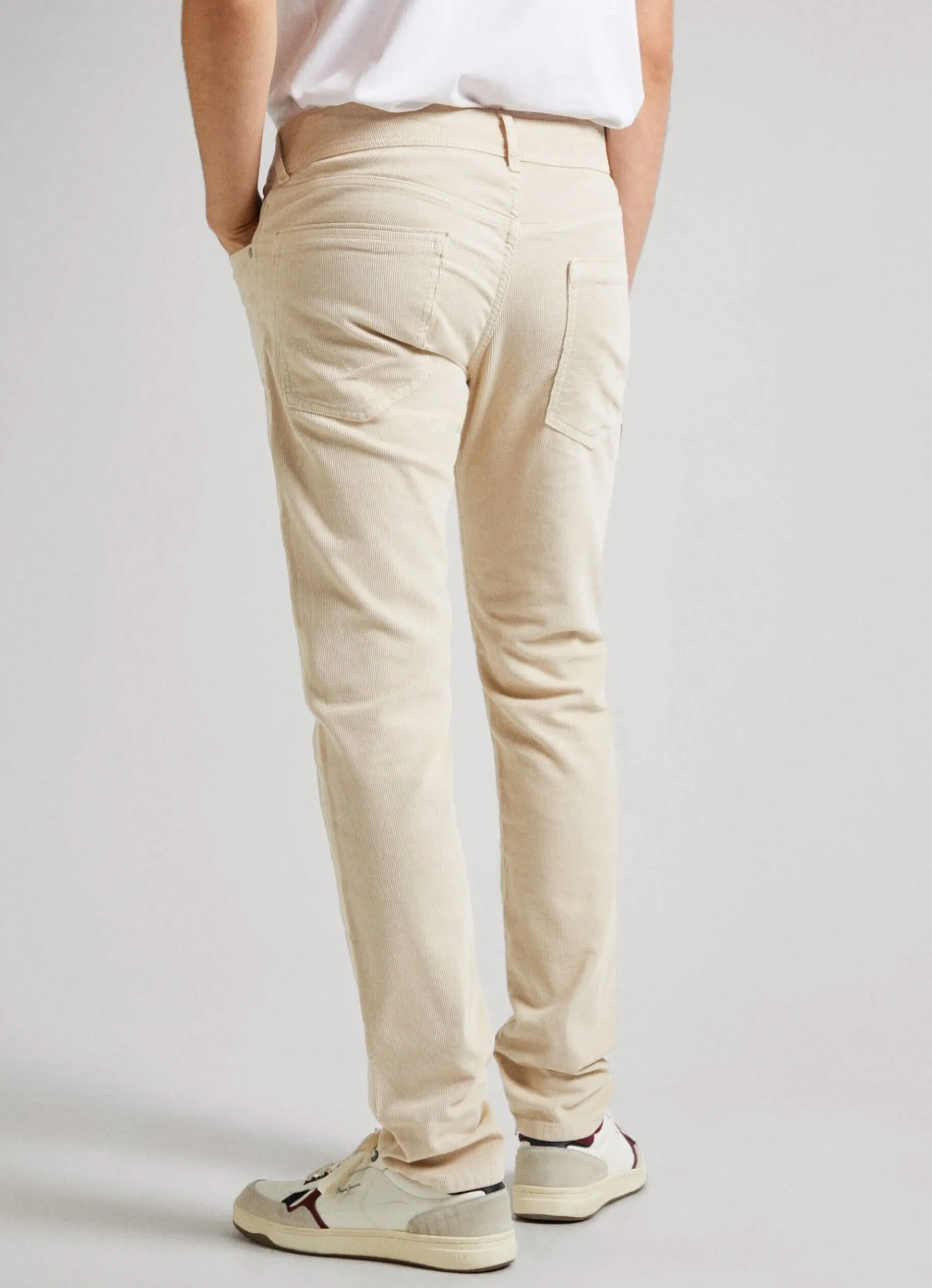 Men Pepe Jeans Alban Loose Fit Corduroy Trousers