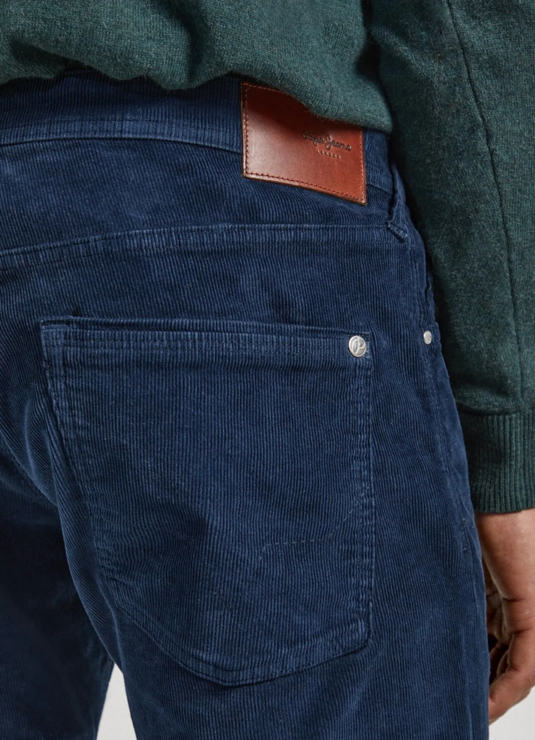 Men Pepe Jeans Alban Loose Fit Corduroy Trousers