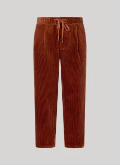 Men Pepe Jeans Alban Loose Fit Corduroy Trousers