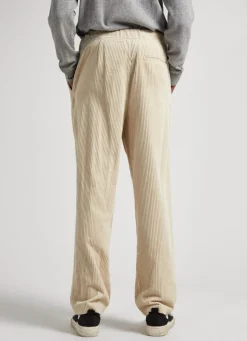 Men Pepe Jeans Alban Loose Fit Corduroy Trousers