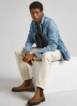 Men Pepe Jeans Ankle Boots With Elastics