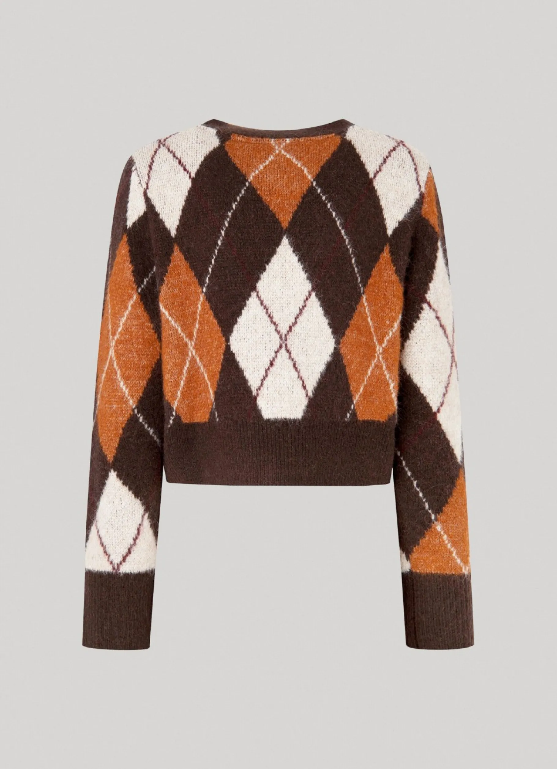 Women Pepe Jeans Argyle Jacquard Cardigan