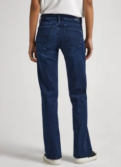 Women Pepe Jeans Aubrey Slim Fit Mid-Rise Jeans