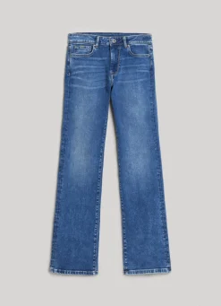 Women Pepe Jeans Aubrey Slim Fit Mid-Rise Jeans