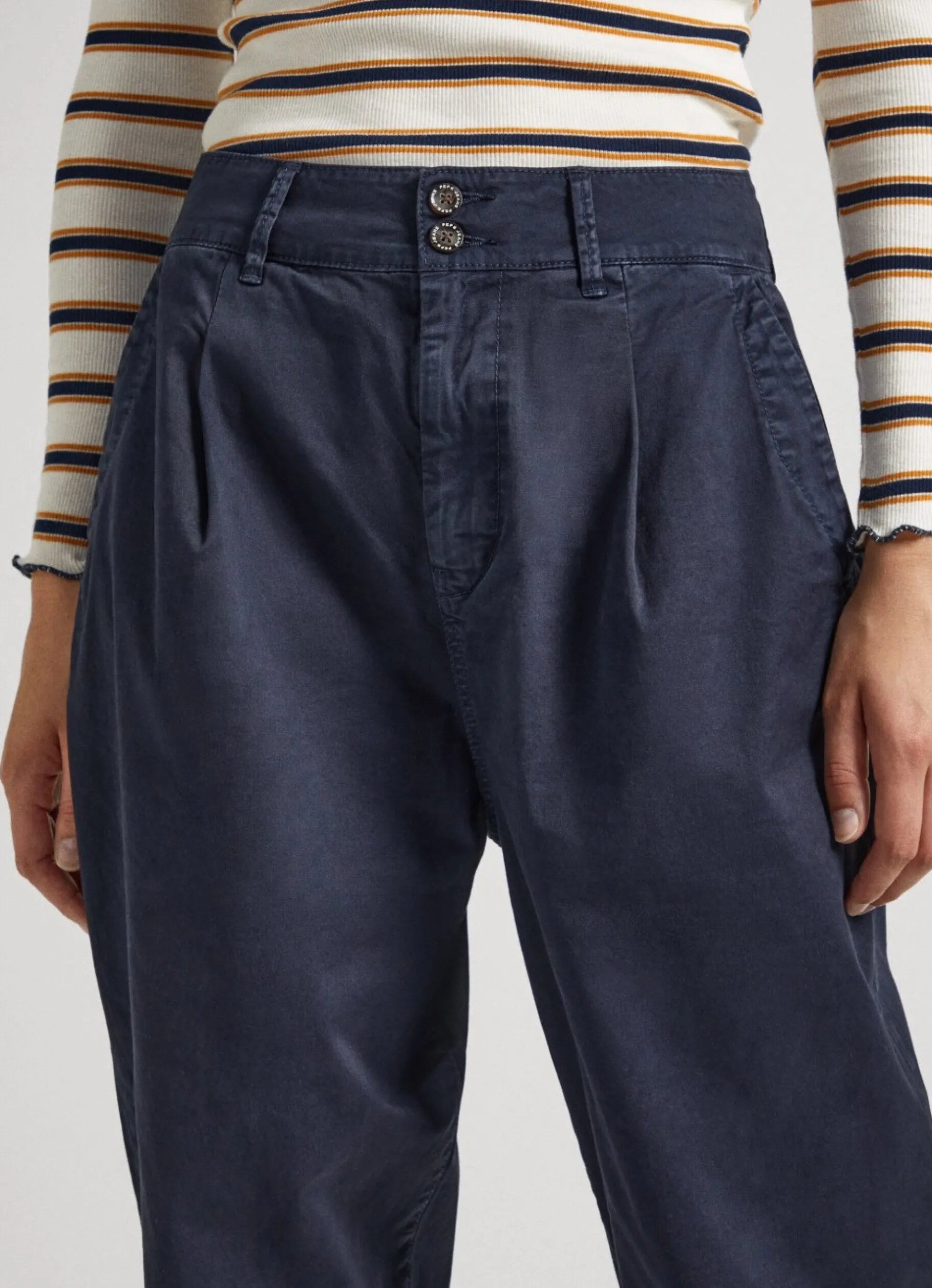 Women Pepe Jeans Balloon Fit Chino Trousers