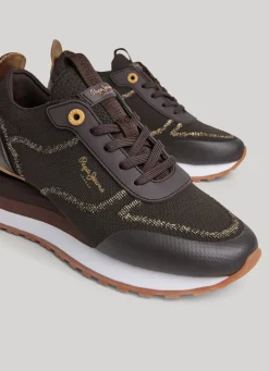 Women Pepe Jeans Blur Contour Combined Trainers