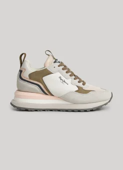 Women Pepe Jeans Blur Point Combined Trainers