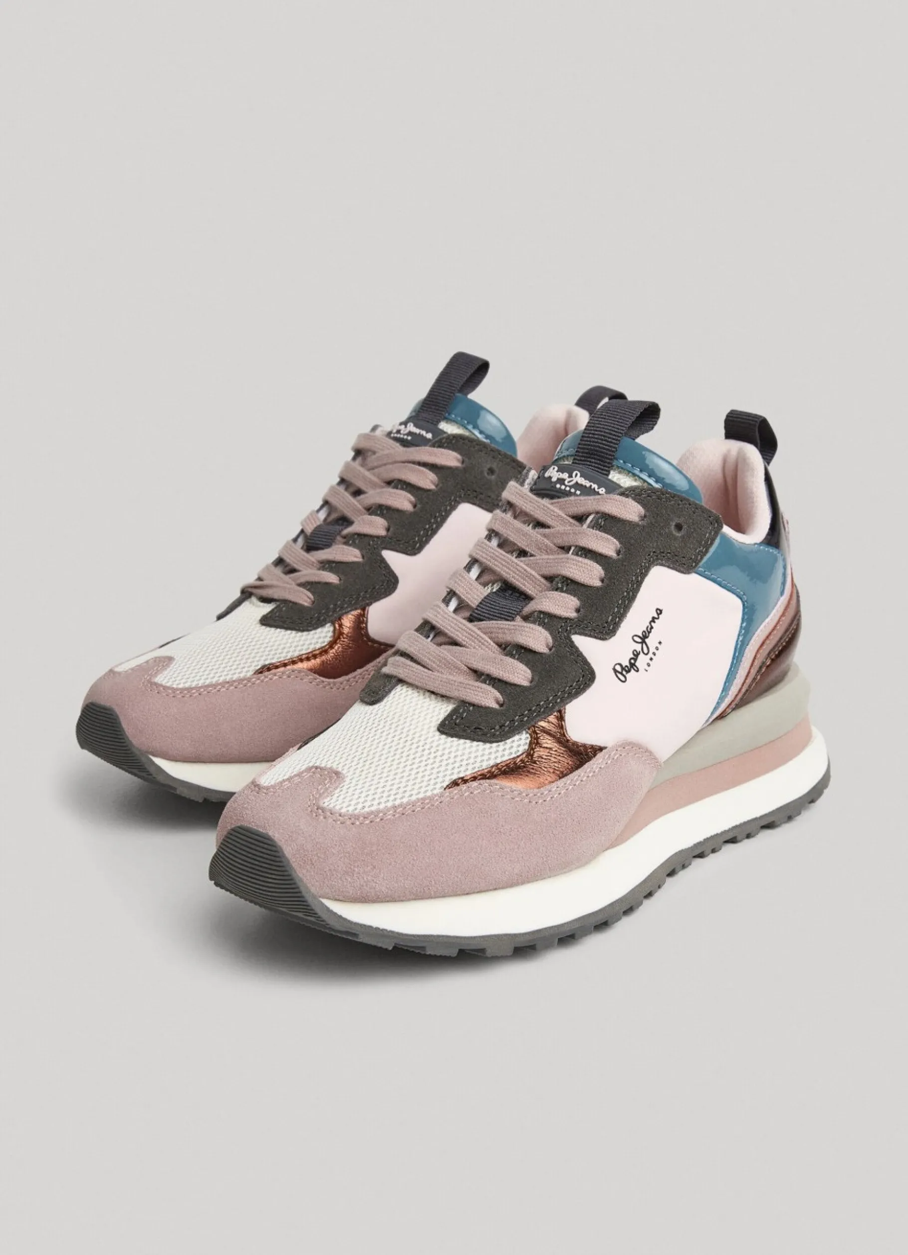 Women Pepe Jeans Blur Star Combined Trainers
