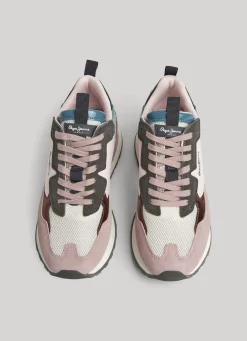 Women Pepe Jeans Blur Star Combined Trainers