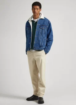 Men Pepe Jeans Borg-Lined Jacket