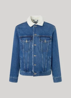 Men Pepe Jeans Borg-Lined Jacket