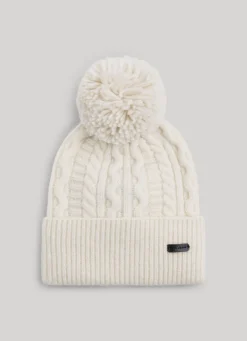Women Pepe Jeans Braided Cable Knit Beanie