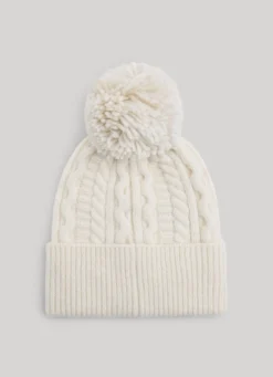 Women Pepe Jeans Braided Cable Knit Beanie