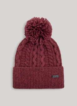 Women Pepe Jeans Braided Cable Knit Beanie
