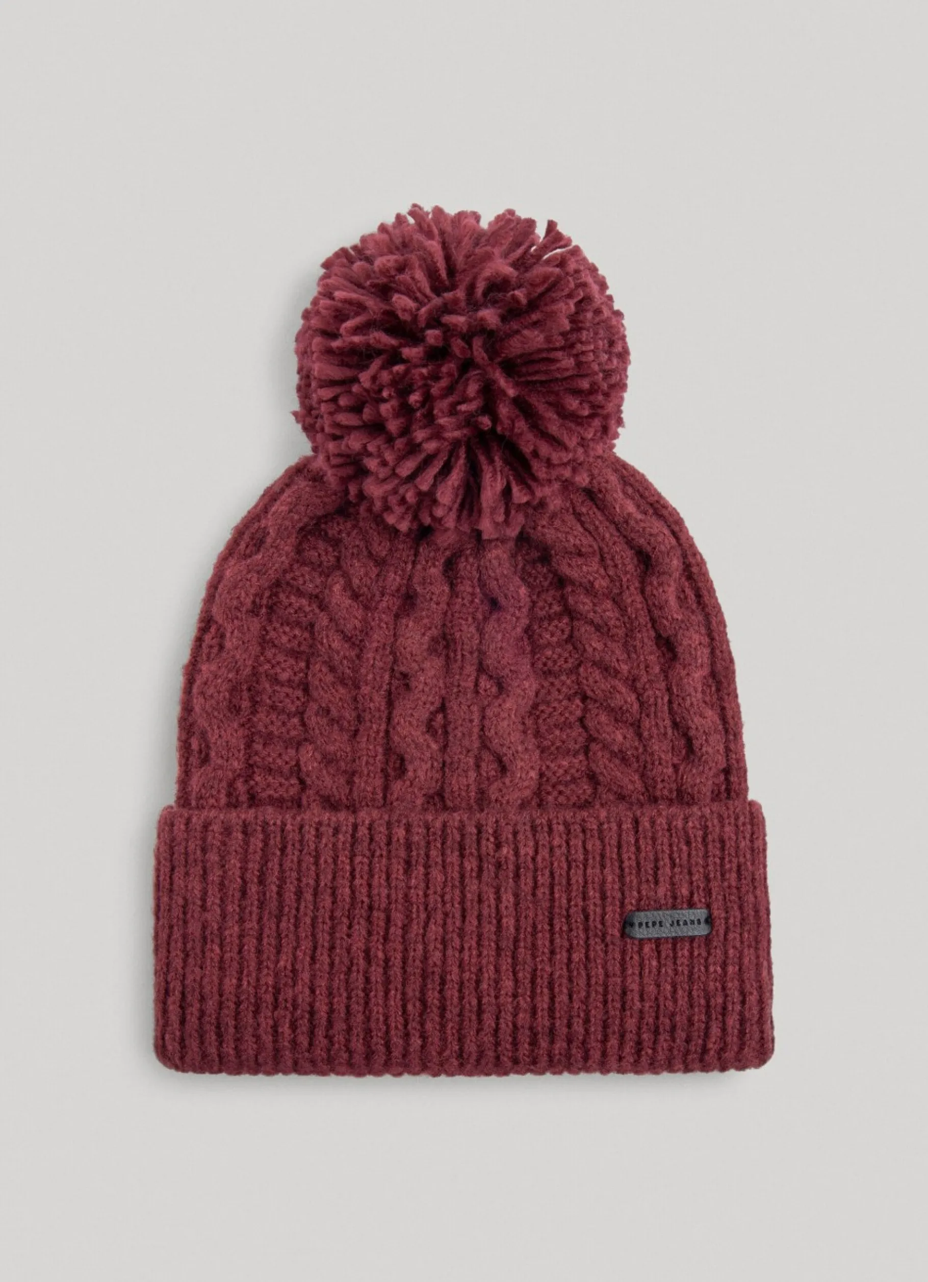 Men Pepe Jeans Braided Cable Knit Beanie