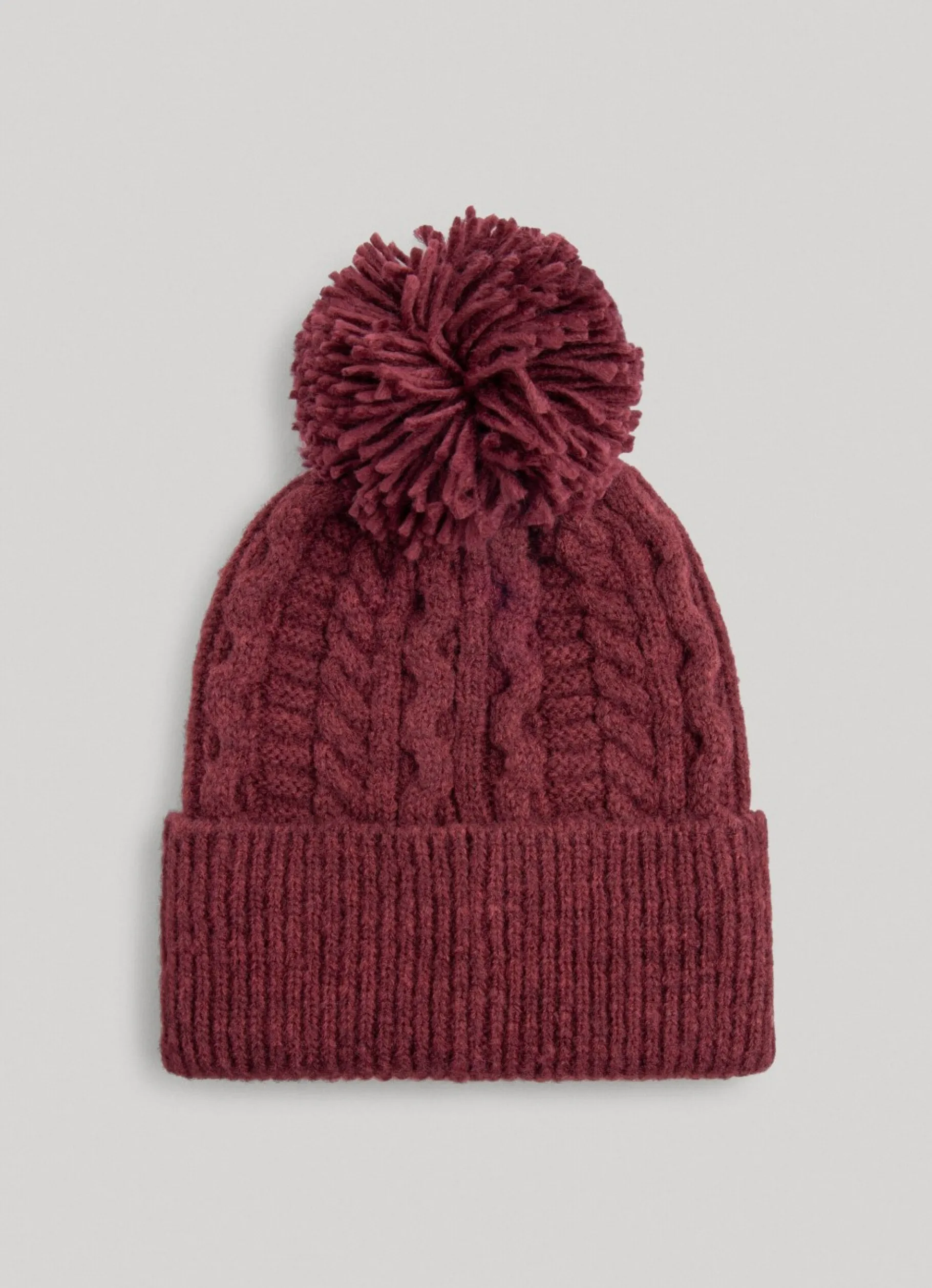 Men Pepe Jeans Braided Cable Knit Beanie