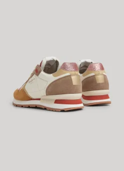 Women Pepe Jeans Brit Print Lux Running Shoes