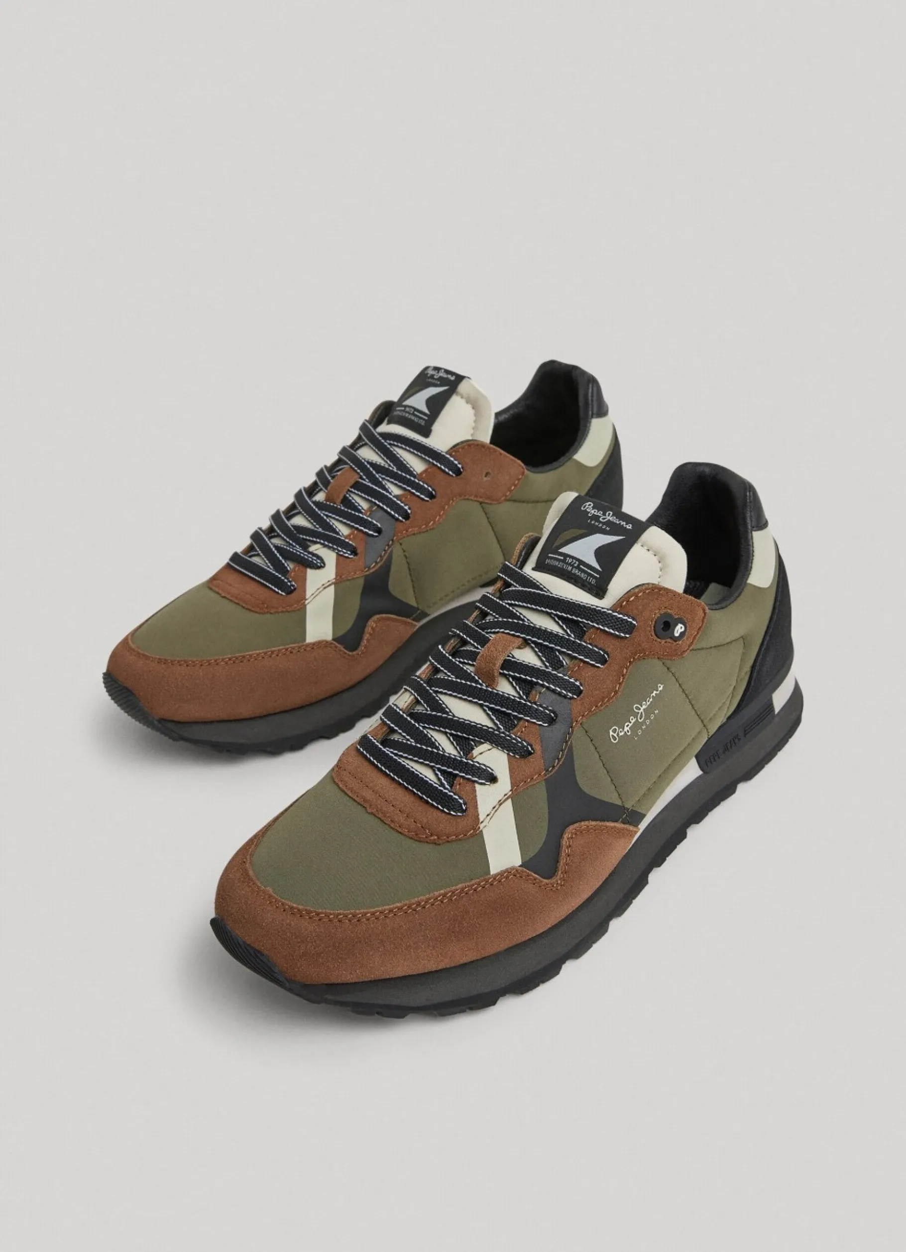 Men Pepe Jeans Brit Print Running Shoes