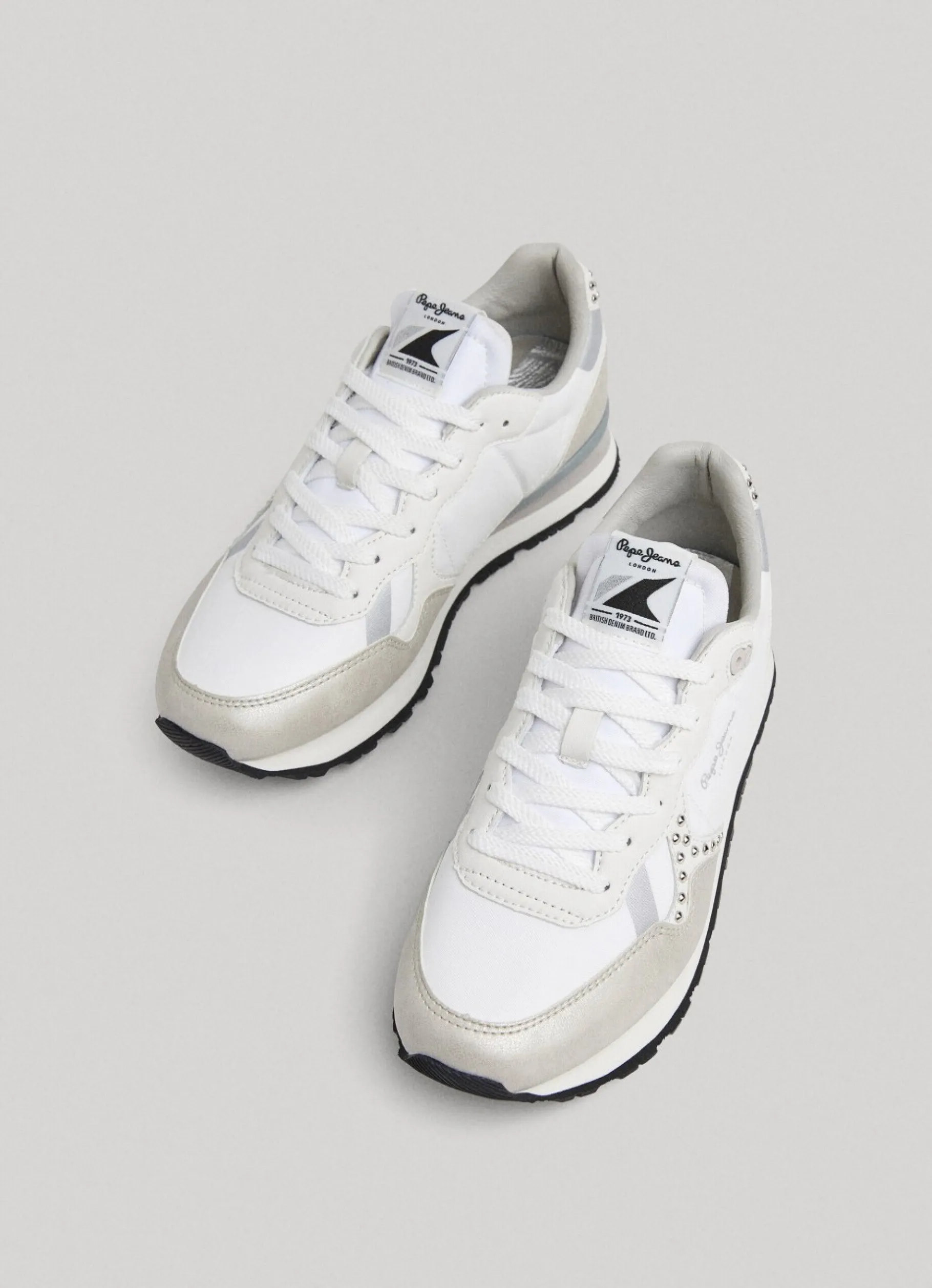 Women Pepe Jeans Brit Print Sid Running Shoes