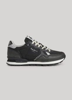 Women Pepe Jeans Brit Print Sid Running Shoes