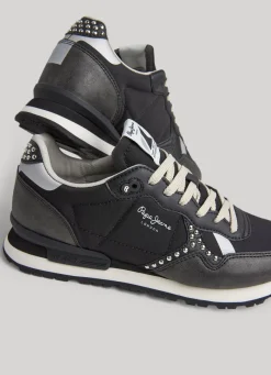 Women Pepe Jeans Brit Print Sid Running Shoes