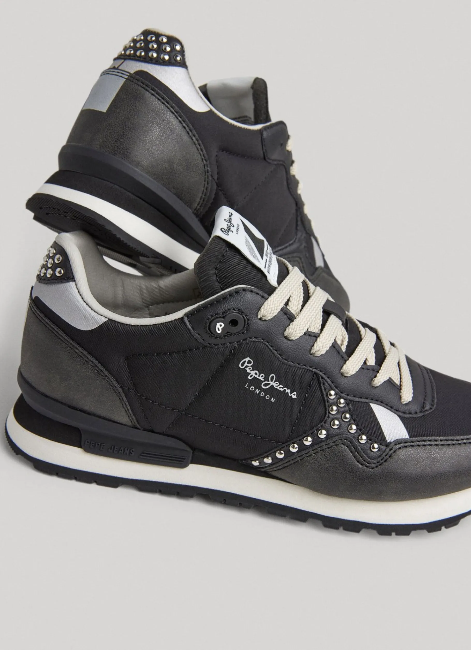 Women Pepe Jeans Brit Print Sid Running Shoes