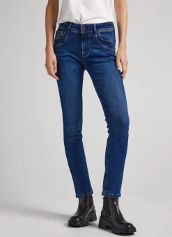 Women Pepe Jeans Brookes Regular Fit Mid-Rise Jeans