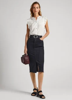 Women Pepe Jeans Butterfly Sleeve Blouse