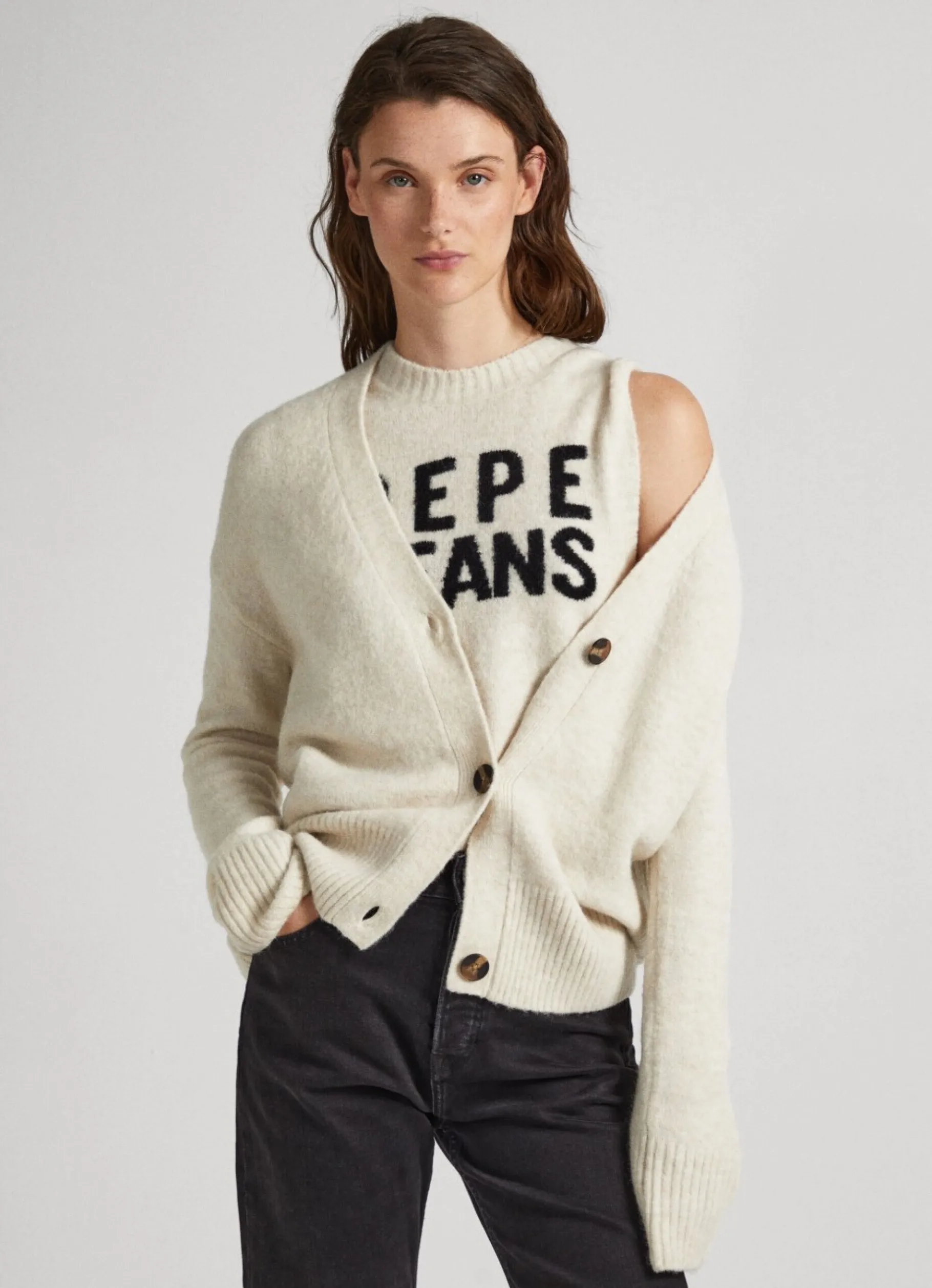 Women Pepe Jeans Button-Front Cardigan