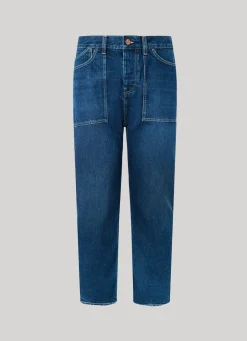 Men Pepe Jeans Byron Relaxed Fit Mid-Rise Jeans