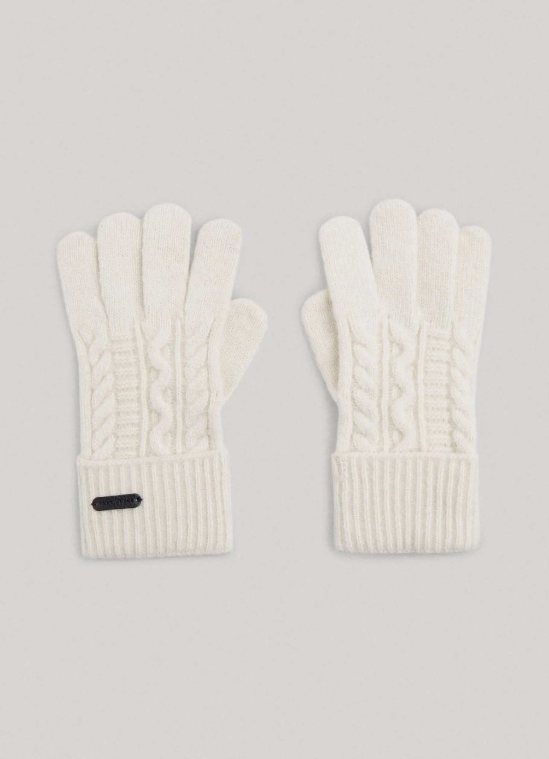 Women Pepe Jeans Cable Knit Gloves