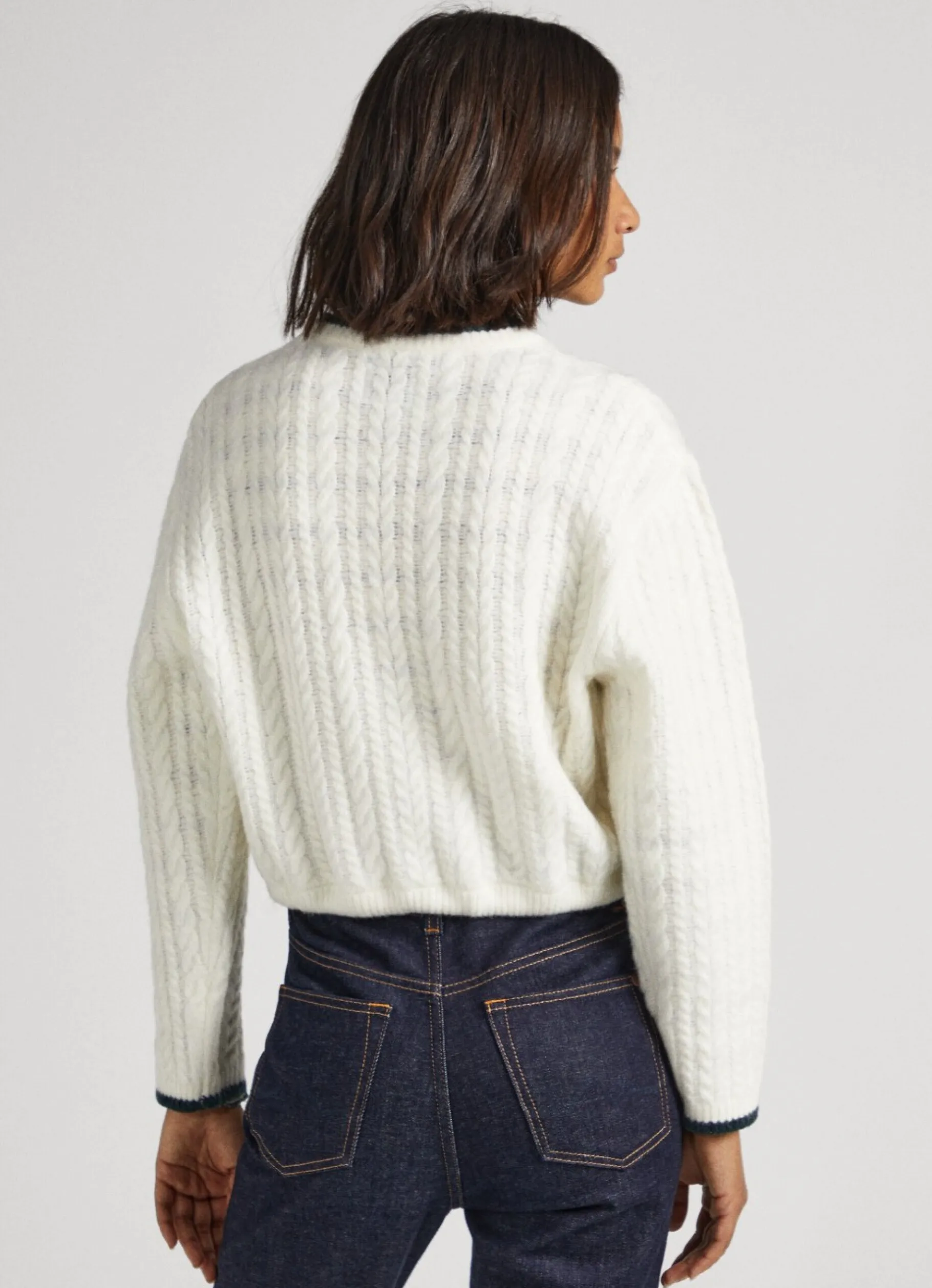 Women Pepe Jeans Cable Knit Jumper