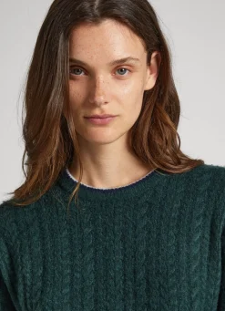 Women Pepe Jeans Cable Knit Jumper