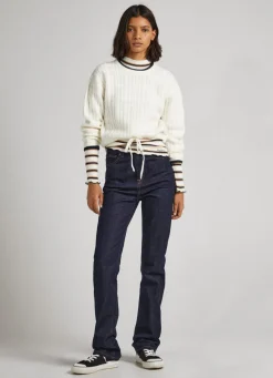 Women Pepe Jeans Cable Knit Jumper
