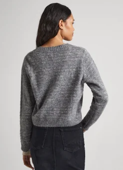 Women Pepe Jeans Cardigan With Openwork Details