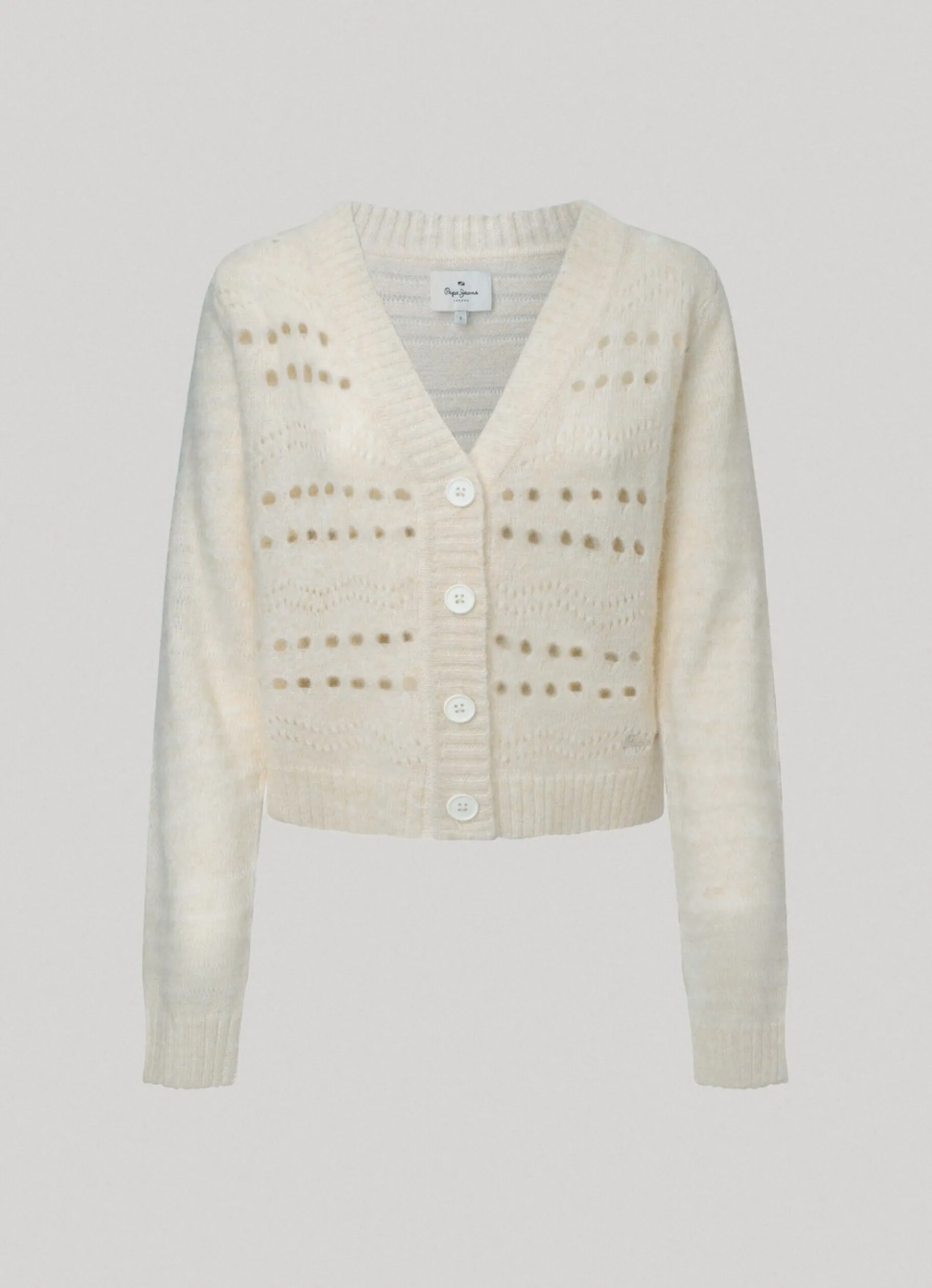 Women Pepe Jeans Cardigan With Openwork Details