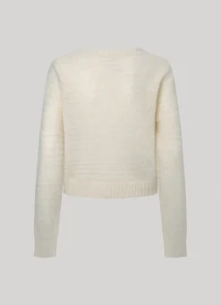 Women Pepe Jeans Cardigan With Openwork Details