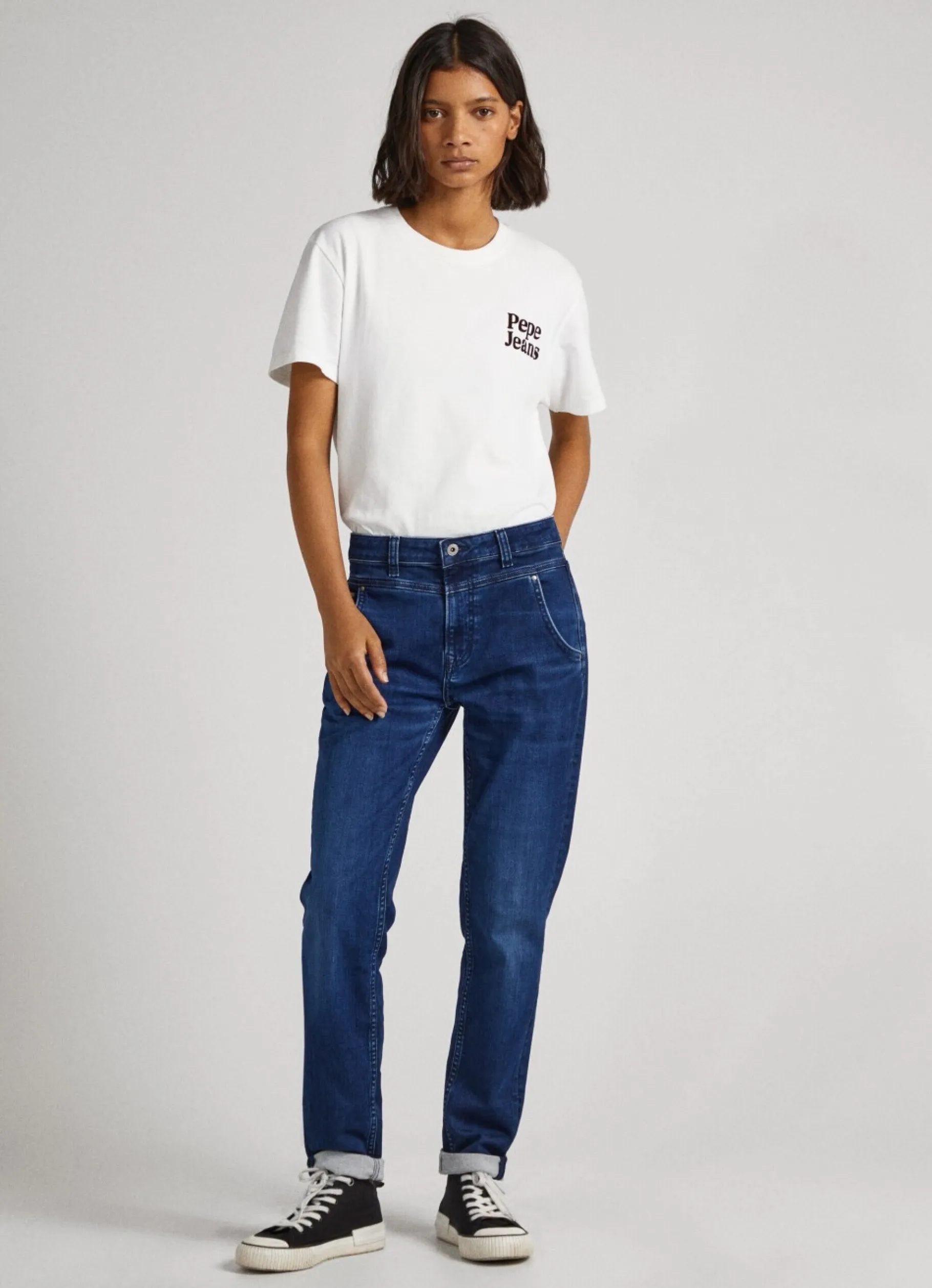 Women Pepe Jeans Carey Relaxed Fit Mid-Rise Jeans